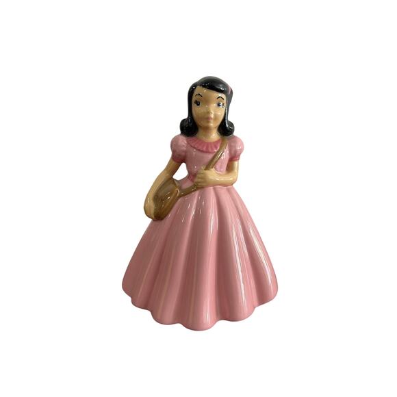 Vintage Holland Mold Girl in Pink Dress 1979 - Picture 1 of 4